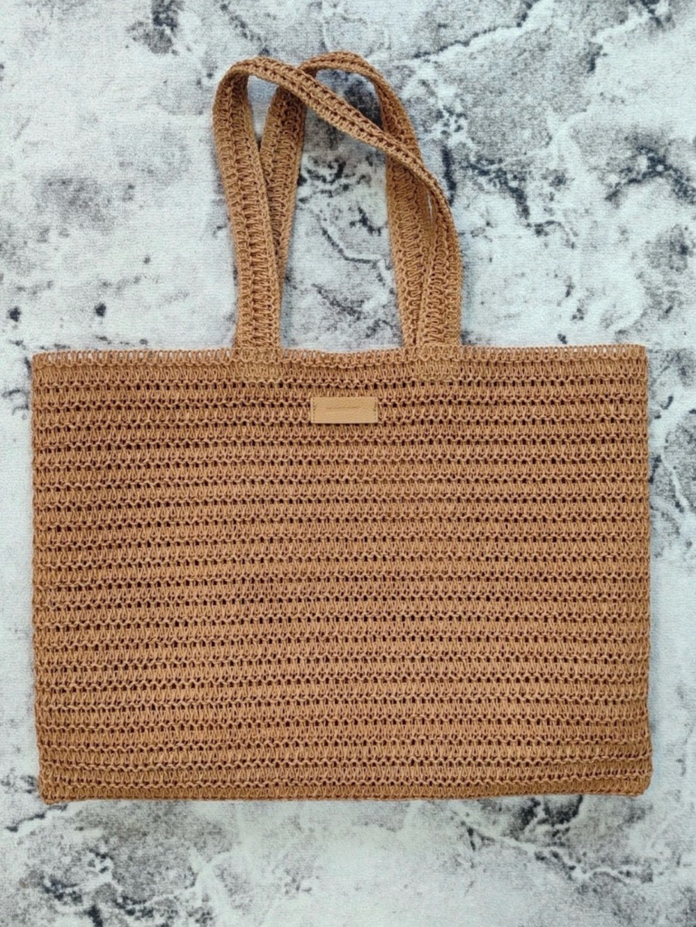 Burberry Woven Straw Tote Bag in Tan